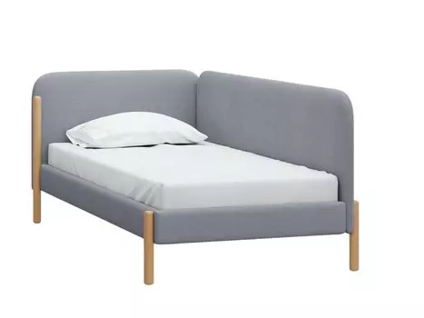 Кровать Кейси 90 Textile Silver