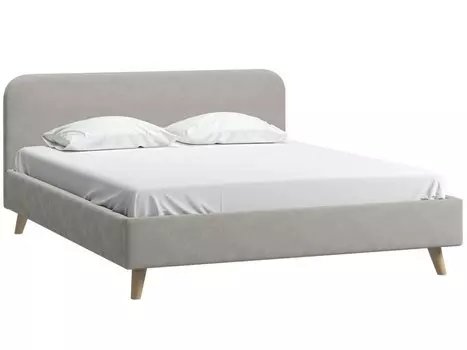 Кровать Лайтси 160 Velvet Silver