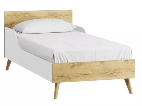 Кровать Нордик 90 Wood White