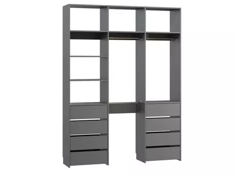 Модуль для гардероба Хелен-3.8-180-240 Grey
