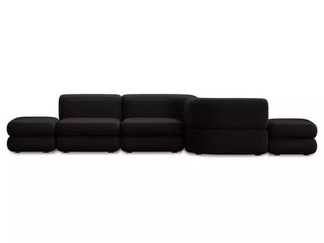 Диван модульный Brera-1 Velour Black