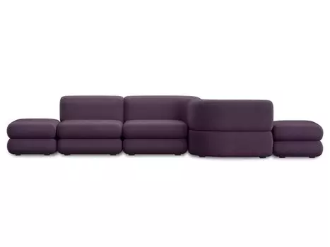 Диван модульный Brera-1 Velour Plum