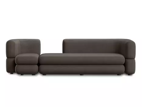Диван модульный Brera-5 Velour Stone