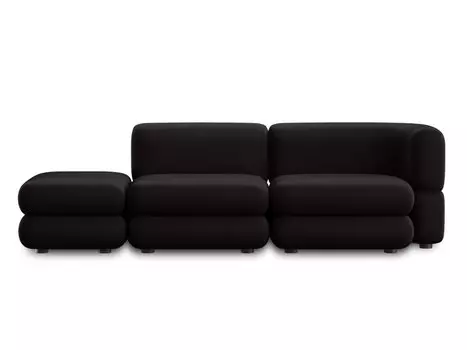 Диван модульный Brera-8 Velour Black