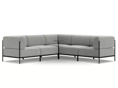 Модульный диван Нолан-B 5 Soft Grey