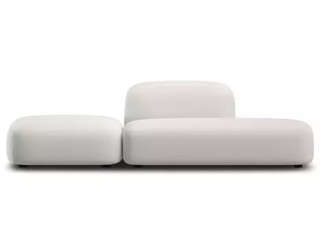 Диван модульный Риббл-1 Bucle White