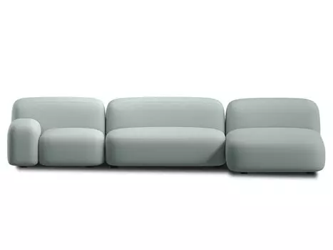 Диван модульный Риббл-3 Bucle Mint
