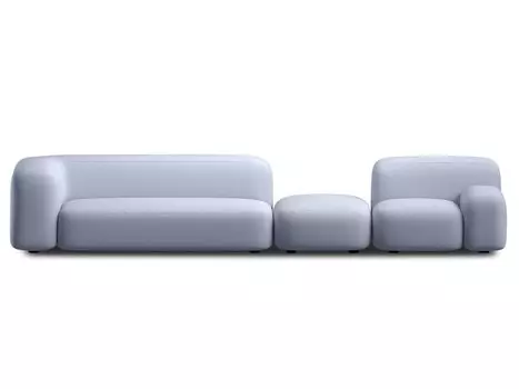 Диван модульный Риббл-4 Bucle Lilac