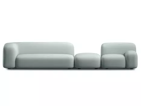 Диван модульный Риббл-4 Bucle Mint