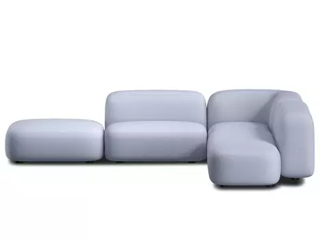 Диван модульный Риббл-5 Bucle Lilac