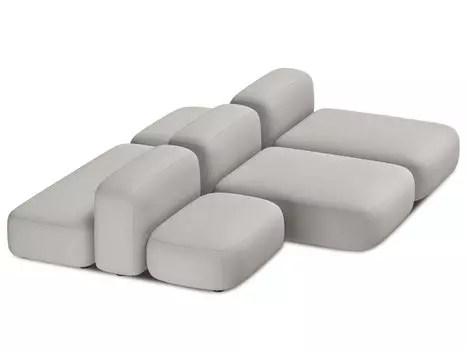 Модульный диван Риббл-6 Bucle Beige