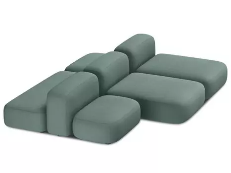 Диван модульный Риббл-6 Bucle Forest