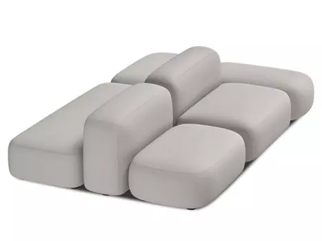 Модульный диван Риббл-7 Bucle Beige