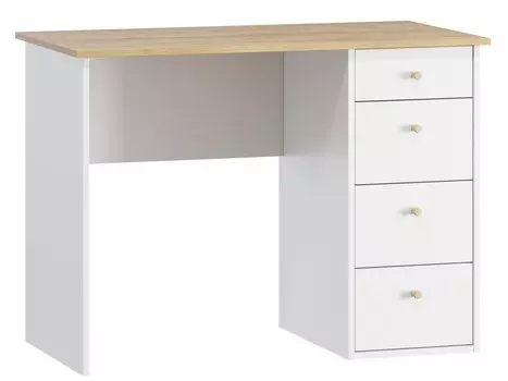 Письменный стол Дантон-12 Белый/Дуб Золотистый
