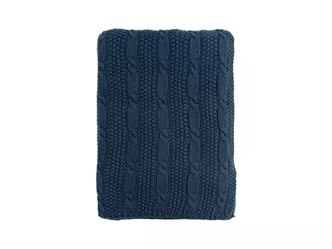 Плед Эссеншэл Knitted Pigtail Blue 130x180