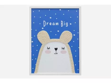 Постер детский Тини Dream Big Blue