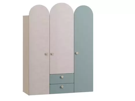 Распашной шкаф Арчи-3 Greenish Plywood