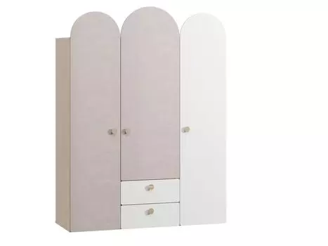 Распашной шкаф Арчи-3 Milk Plywood
