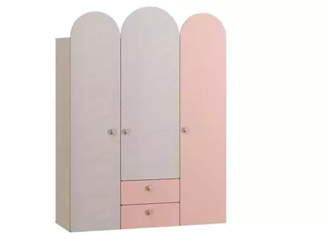 Распашной шкаф Арчи-3 Rose Plywood
