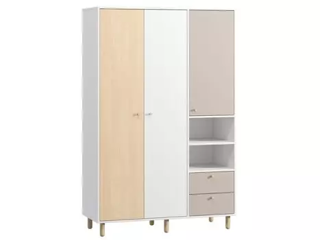 Распашной шкаф Дикинс-3 Latte Plywood