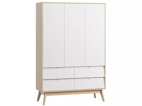 Распашной шкаф Лесли-3 Plywood White