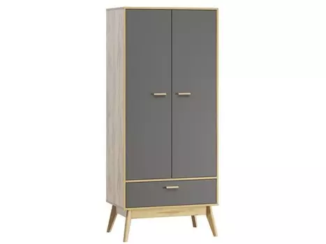 Распашной шкаф Нордик-2 Wood Grey