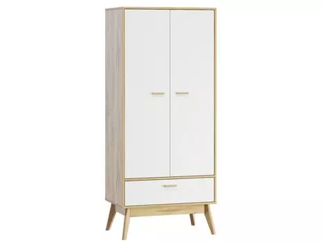 Распашной шкаф Нордик-2 Wood White