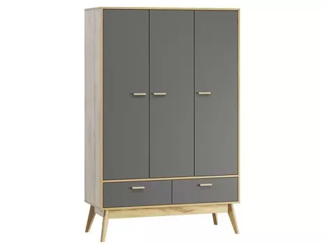 Распашной шкаф Нордик-3 Wood Grey