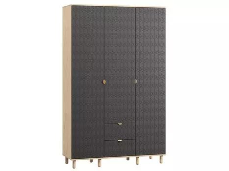 Распашной шкаф Теджонс-3 Leaf Grafit