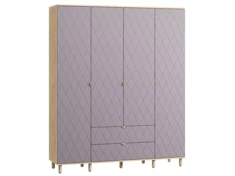 Распашной шкаф Теджонс-4 Diamond Lavanda