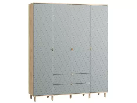 Распашной шкаф Теджонс-4 Diamond Mentol