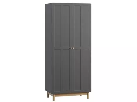 Распашной шкаф Виклу-2 Grafit Oak