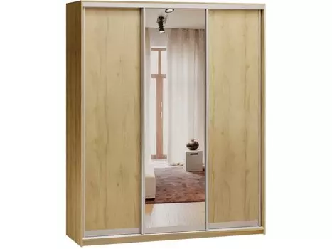 Шкаф-купе Байкал-3-180-220 Дуб Золотистый 1 зеркало