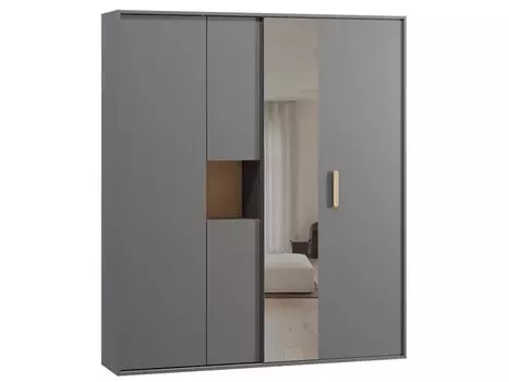 Шкаф-купе Бладвен-180-210 Grey Plywood