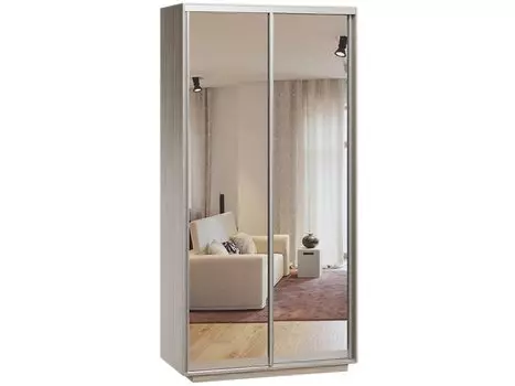 Шкаф-купе Орлеан-2-120-220 Ясень Шимо Светлый