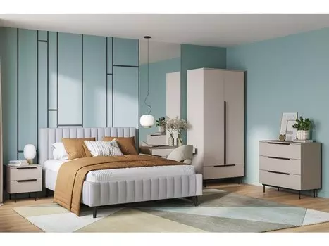 Спальня модульная Квелен-1 Latte