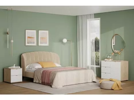 Спальня модульная Монблан-4 Line Milk