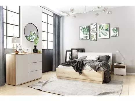 Спальня модульная Стелла-1 Дуб Сонома