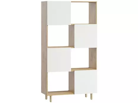 Стеллаж Аргос-1 Дуб Золотистый/Белый