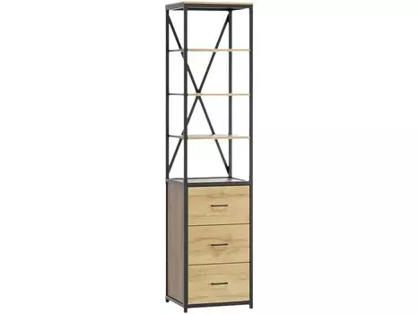 Стеллаж Лофт 2 Дуб Золотистый