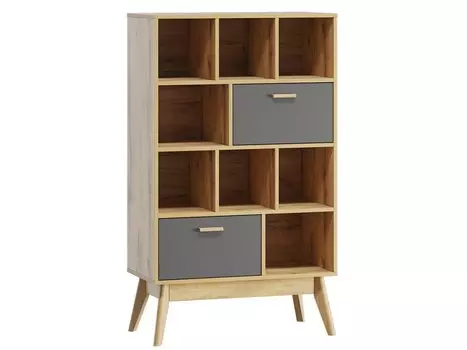 Стеллаж Нордик-3 Wood Grey