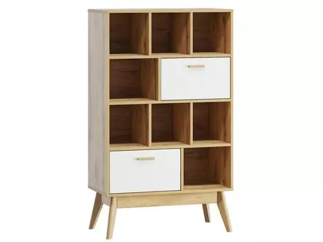 Стеллаж Нордик-3 Wood White