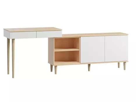 Стол-тумба Элвуд-1 White Plywood