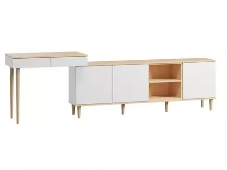Стол-тумба Элвуд-2 White Plywood