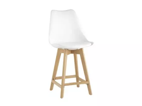 Стул полубарный Фран White