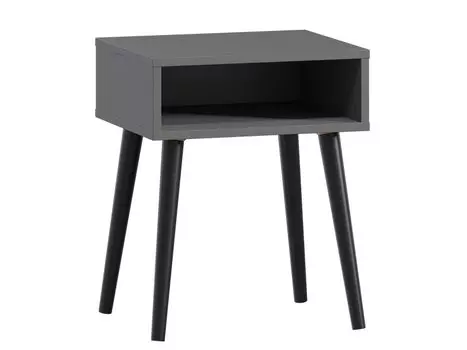 Тумба прикроватная Ивейн-1 Open Grey Black