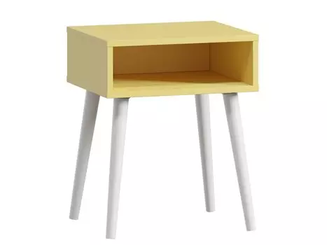 Тумба прикроватная Ивейн-1 Open Mustard White