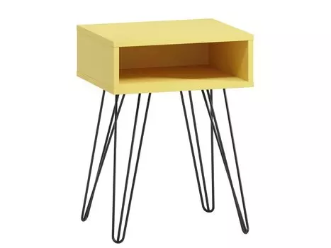 Тумба прикроватная Ивейн-4 Iron Open Mustard