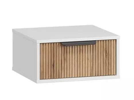 Тумба прикроватная подвесная Леванте-2 White