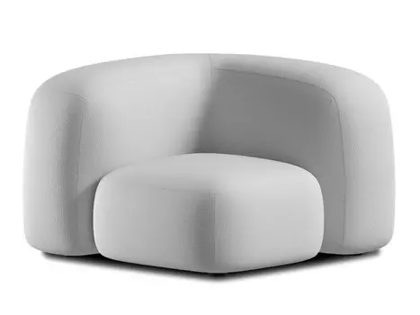 Угловое кресло Риббл-16 Bucle Silver